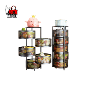 Rotating Vegetable Kitchen Storage Rack
